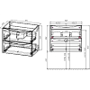 Тумба под раковину Vincea Mia Slim 90 VMC-2MC900S1RW подвесная R.Wood