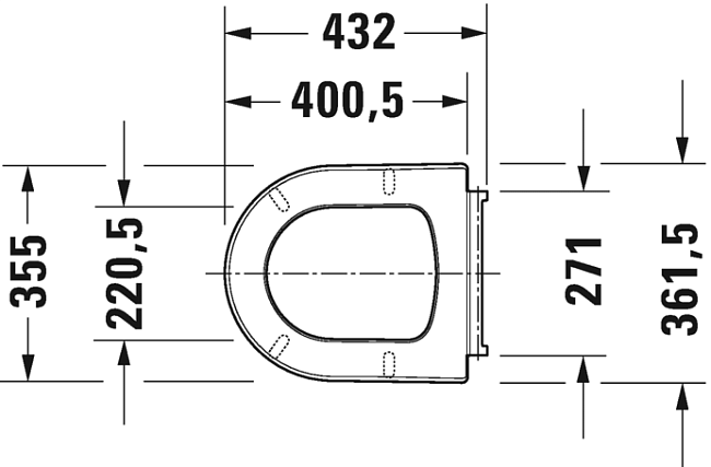 Крышка-сиденье Duravit ME by Starck 0020190000 с микролифтом петли хром