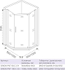 Душевой уголок 90х90 см Good Door Orion PNT-90-C-CH ОР00031 стекло прозрачное