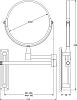 Косметическое зеркало Sorcosa Plain SOR 001 двустороннее