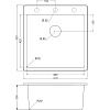Кухонная мойка Domaci Солерно DMQ-1510.Q антрацит черный