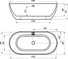 Акриловая ванна Ravak Freedom 169x80 XC00100020