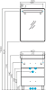 Тумба под раковину Aquaton Америна 55 1A168901AM010, белый (уцененный товар)