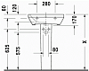 Пьедестал для раковины Duravit Durastyle 0858290000