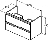 Тумба для комплекта 80 см Ideal Standard Tesi T0051OV белый глянцевый