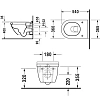 Инсталляция Geberit с безободковым унитазом Duravit Starck 3 Rimless 45270900A1, сиденье микролифт клавиша хром, комплект 198744