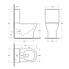 Напольный унитаз-компакт BelBagno Energia BB8134CPR/SC/BB8134T, безободковый, крышка Soft Close, белый