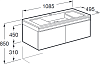 Тумба с раковиной 110 см Roca Unik Stratum 855714609 дуб