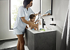 Смеситель для раковины Hansgrohe Finoris 76063670, матовый чёрный