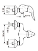 Смеситель для душа Emmevi Duka 44002OR золото