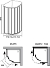 Душевой уголок Ravak SKKP6-80+PSS-80 белый+транспарент