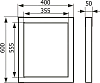 Настенный люк Evecs Ceramo Steel D4060 40х60