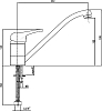Смеситель Fiore Jafar 47ZZ4110 для кухонной мойки