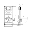 SET AQUATEK НИКА-017 4в1 (рама AQUATEK Standard INS-0000012+крепеж KKI-0000002+клавиша KDI-0000017+унитаз НИКА AQ2009-00 с тонким сиденьем soft-close)