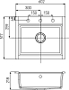 Кухонная мойка Aquaton Делия 60 1A715232LD230, серый