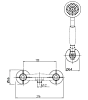 Смеситель для душа M&Z Epoca EPC01502 бронза