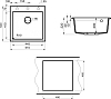 Мойка кухонная Point Арбель 51 PN3001AL, серый