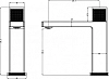 Смеситель для раковины Boheme Quad 159-NB серый