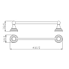 Полотенцедержатель Rav-Slezak Morava MKA0701/40B белый