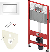 Комплект TECE base 2.0 для установки подвесного унитаза с панелью смыва TECEnow белая, 9400413