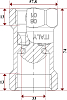 Обратный клапан Itap 101 Block 1 1/2" пружинный с пластиковым седлом