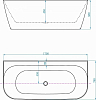 Акриловая ванна Allen Brau Priority 170x78 2.31003.20/PWM, белый глянец/папирус