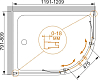 Душевой уголок Cezares PRATICO-RH-2-120/80-P-Cr стекло punto