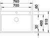 Кухонная мойка Blanco Claron 700-IF/A 521634