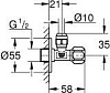 Угловой вентиль Grohe 2201800M