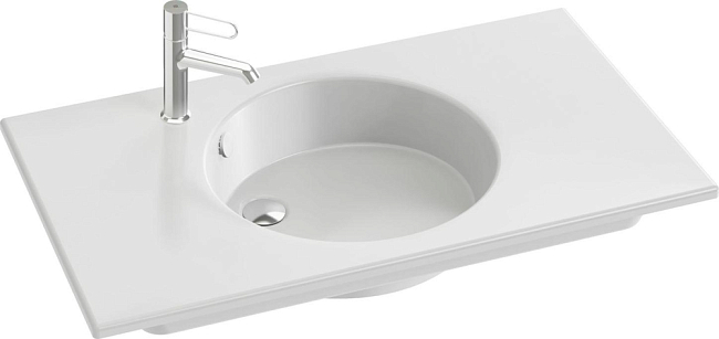 Раковина 91 см Jacob Delafon Odeon Rive Gauche EXAV112-00, белый