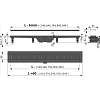 Душевой лоток AlcaPlast AG101101550 с решеткой