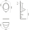 Писсуар Sanitana Pik S10077430600000, белый