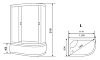 Душевая кабина Loranto Sunway CS-66120L G 120*80*215