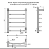 Полотенцесушитель электрический Aringa Берген AR03007BL черный