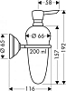 Дозатор жидкого мыла Axor Carlton 41419090