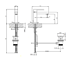 Смеситель для раковины Gessi Rettangolo 20001#299, черный матовый