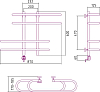 Полотенцесушитель электрический Сунержа Фурор 60x90 L