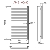 Полотенцесушитель водяной Ника Modern ЛМ 2 100/40 хром
