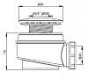 Сифон для душевого поддона AlcaPlast A47CR-60 хром, белый