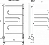 Полотенцесушитель электрический Terminus Твист П5 500x950 4660059580227