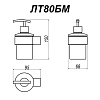 Дозатор для жидкого мыла Altasan Лотос ЛТ80Х хром;белый