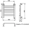 Полотенцесушитель электрический Ника Trapezium ЛТ Г2 60/50 прав хром