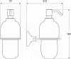 Дозатор для жидкого мыла Iddis Leaf LEASBC0I46 хром