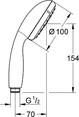 Душевая лейка Grohe Tempesta New 27597001