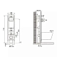 Инсталляция Jacob Delafon с безободковым унитазом Ideal Standard Tesi E33130RU-NF/T007901/T352701 Aquablade T007901, крышка микролифт