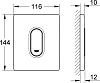 Кнопка смыва Grohe Arena Cosmopolitan 38857P00 для писсуара