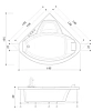 Акриловая ванна Jacuzzi Uma 9450-074A Dx белый