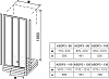 Душевой уголок Ravak Supernova ASDP3-80+APSS-90 белый+пеарл