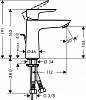 Смеситель для раковины Hansgrohe Talis E 71713000