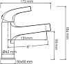 Смеситель для раковины Wasserkraft Sauer 7103, золото